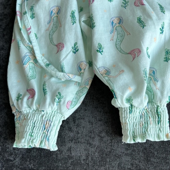 Sweet Honey Mermaid Smocked Romper Size 12 Months - Picture 7 of 8